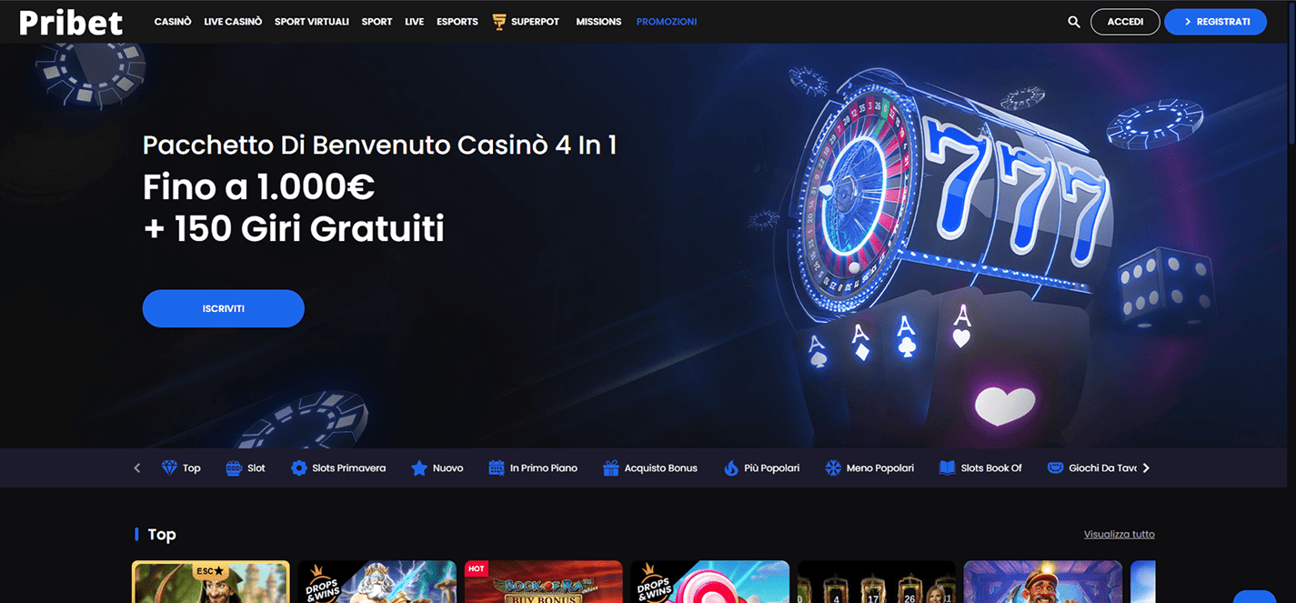 Pribet nuovi siti scommesse
